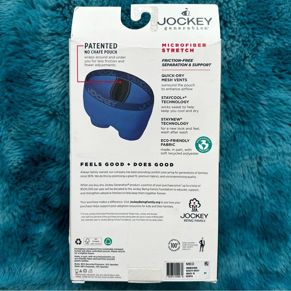Jockey Boxer Briefs 3-Pack Size M